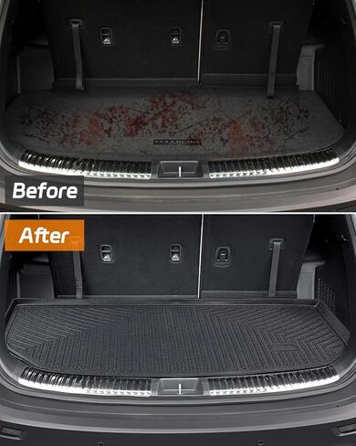 for Kia Telluride Floor Mats 2024 2023 2022 2021 2020, Trunk Floor Liners for Kia Telluride Cargo Liner Mat, All Weather Custom Fit Rubber Mat for Kia Telluride Carpet 2020-2023 2024 Accessories in Kuwait