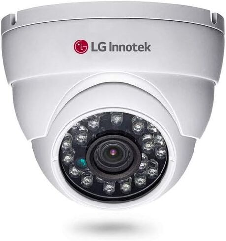 AHD HD Analog Indoor Outdoor IR Mini Dome Security Camera 1080P - Commercial Grade Professional Surveillance for Industrial, Business and Home CCTV System - LG LAD3200R White (1 Pack) in Saudi Arabia