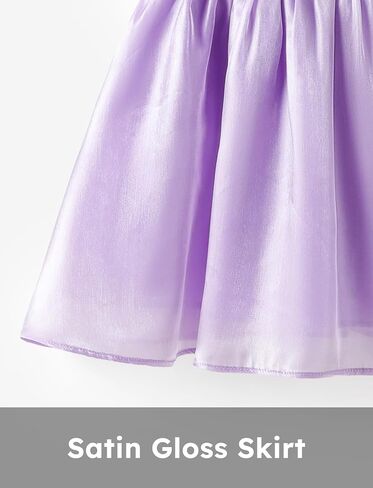 PATPAT Toddler Girl's Tulle Dress Contrast Mesh Puff Short Sleeve A Line Party Dress 3-6 Years in Saudi Arabia