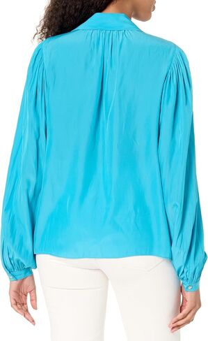 Ramy Brook Women's Azariah Long Sleeve Collared Top in Saudi Arabia