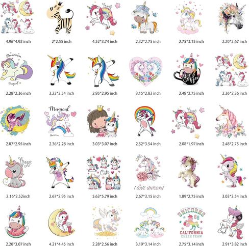 30Pcs Cute Animals Iron on Transfers Vinyl Heat Transfer Iron on Stickers for T-Shirt Clothing Jacket Hat Backpacks DIY Clothes in Kuwait
