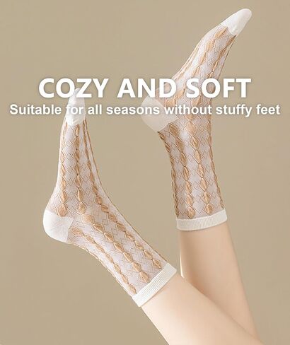IIG Womens Novelty Cotton Crew Socks Cute Animals Socks Fun Flower Socks (fit women's shoe size 5-9) in Saudi Arabia