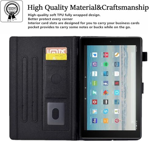Case for Fire HD 8 Tablet (8th/7th/6th Generation, 2018/2017/2016 Release), Premium PU Leather Folio Stand Cover Protective Case with Auto Sleep Wake, Beach in Saudi Arabia