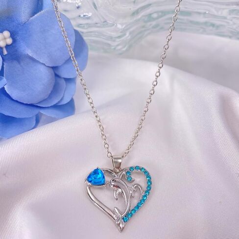 Dolphin Gifts for Girls Women Cute Dolphin Necklace Dolphin Jewelry Gifts Christmas Graduation Birthday Gifts for Dolphin Lovers Daughter Granddaughter Niece in Saudi Arabia