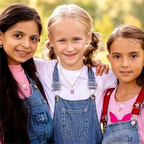 الوردي الترتر قلادة أفضل صديق قلادة مجموعة للنساء الفتيات لطيف لصق نصف القلب المغناطيسي لغز مطابقة قلادة الصداقة لمدة 3 القلائد الانقسام مجوهرات عيد الميلاد هدايا عيد ميلاد لابنة in Kuwait