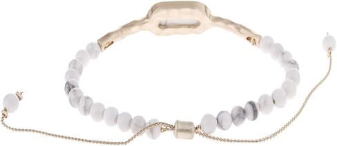 RIAH FASHION Bohemian Natural Semi Precious Stone Bead Bracelet - Healing Gem Chakra Prayer Friendship Slide Adjustable Bolo Cuff Bangle Faceted Jewel Charm in Saudi Arabia