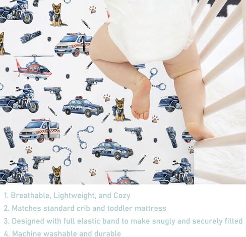 Baseball American Flag Baby Crib Sheet 52''x28'' Baby Sports American Stars Stretchy Fitted Crib Mattress Cover for Boy Girl Soft Nursery Baby Sheet for Standard Size Crib and Toddler Mattress in Saudi Arabia