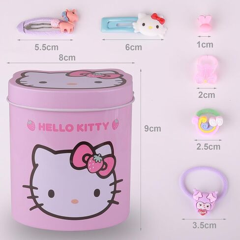 60Pcs Girl Hair Clips Cartoon Hair Headwear Set Animal Small Snap Clips Barrettes Elastic Hair Ties Hair Bands Ropes in Saudi Arabia