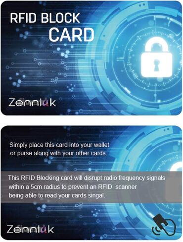 Credit Card Protector - 1 RFID Blocking Card Does All to Block RFID/NFC Signals form Credit Cards and Passports; Fit in Wallet and Purse in Saudi Arabia