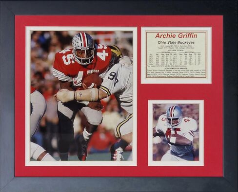 Legends Never Die "Archie Griffin Framed Photo Collage, 11 x 14-Inch, (12156U) in Saudi Arabia