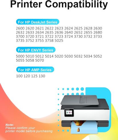 65XL Ink Cartridges Compatible for HP Ink 65 XL Black and Color Combo Pack Printer Ink 65XL for DeskJet 3755 3772 3700 3752 2600 2622 for Envy 5055 5000 5070 for AMP 100 120 130 Printer in Saudi Arabia