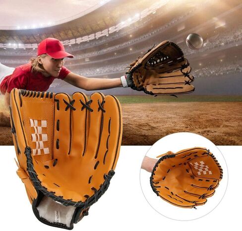 Thicken Baseball Glove, Adults Children PVC Thicken Baseball Glove Practicing Training Competition Gloves in Saudi Arabia