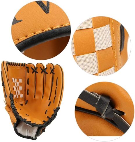 Thicken Baseball Glove, Adults Children PVC Thicken Baseball Glove Practicing Training Competition Gloves in Saudi Arabia