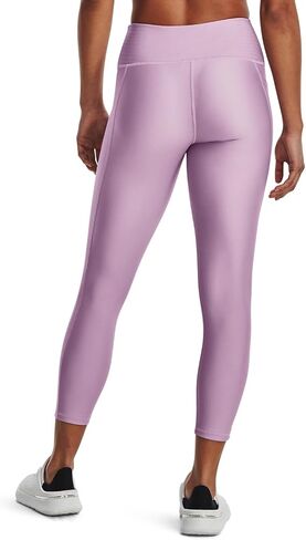Under Armour Womens HeatGear Armour High Waisted Ankle No-Slip Leggings, (174) Fresh Orchid / / Black, Large in Saudi Arabia