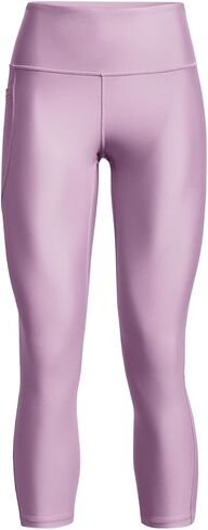 Under Armour Womens HeatGear Armour High Waisted Ankle No-Slip Leggings, (174) Fresh Orchid / / Black, Large in Saudi Arabia