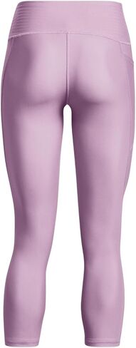 Under Armour Womens HeatGear Armour High Waisted Ankle No-Slip Leggings, (174) Fresh Orchid / / Black, Large in Saudi Arabia