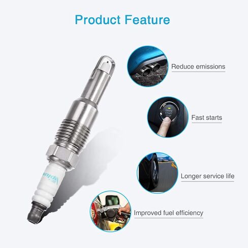 SP515 SP546 Iridium Spark Plug 8 pack Replaces# PZT14F, PZT1F, PZT2F, PZT2FF4, SP421, SP462, SP507 Compatible with Ford 2005-2008 f150 F250 F350 SUPER DUTY EXPEDITION 5.4L 6.8L V8 V10 in Saudi Arabia