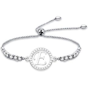 26 Letters Initial Charms Bracelet Initial Charm Bracelets Hollow Out Birthday Christmas Jewelry Gift Friendship Bracelets