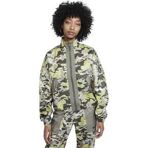 Nike Women's Oversized Sportswear Woven Floral Camo Windbreaker Jacket Size 2XL