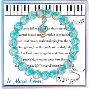 Music Bracelet Music Lovers Gifts for Music Teacher Student Musicians Jewelry Inspirational Gift