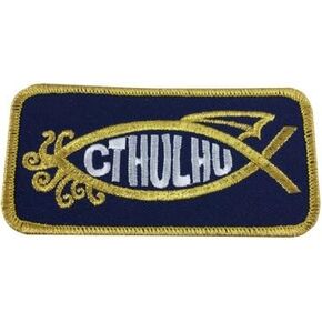 Cthulhu Fish Embroidered Patch - [4" Wide]