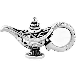 Magic Lamp Charm Compatible with Pandora Bracelets Power Wish Hope Genie Aladdin Magical Oil Lamp Charm for Women Daughter Girls
