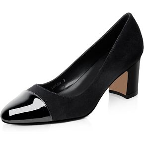 MUCCCUTE Classic Women's Pumps Round-Toe Mid Block Low Heel Dress Shoes Comfortable Office Work Formal Elegant Shoes in Kuwait