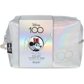 MAD Beauty Disney 100 Years of Wonder Cosmetic Make-Up Bag Limited Edition, Minnie Mouse, Travel Pouch, Embossed & Iridescent, On-The-Go Beauty, Cute Disney Gift in Kuwait