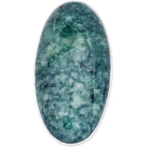 NOVICA Artisan Handmade Jade Cocktail Ring .925 Sterling Silver Green Single Stone Guatemala Hemlock 'Sixth Star'