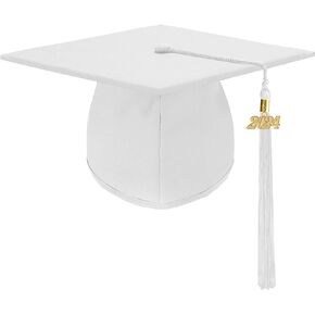 Dlala Unisex Adult Matte Graduation Cap with Tassel for High School and Bachelor