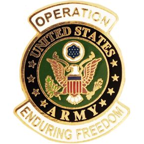 United States Enduring Freedom Military Lapel Pin