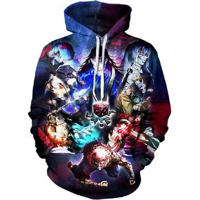 Wxnibnju Unisex Hoodie Pullover Sweatshirt 3D Printing Jujutsu Kaisen Anime Long Sleeve Hoodies in Saudi Arabia