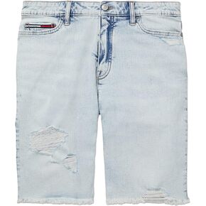 Tommy Hilfiger Women's Denim Bermuda Shorts with Magnetic Fly, Light WASH, 6
