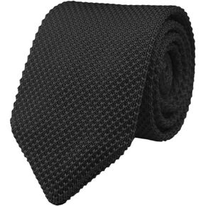 Men's Knitted Tie Vintage Casual Formal Designer Skinny Necktie Pointed Bottom