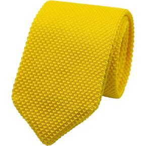 Mantieqingway Pointed Knit Ties for Men Pure Color 2.76'' Skinny Neck Tie Formal Business Knitted Tie for Daily Wedding Party