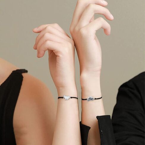 JENDEAR Friendship Bracelet for 2 with Butterfly Bracelet, Friendship Bracelet, Women's Best Friend Gift in Kuwait