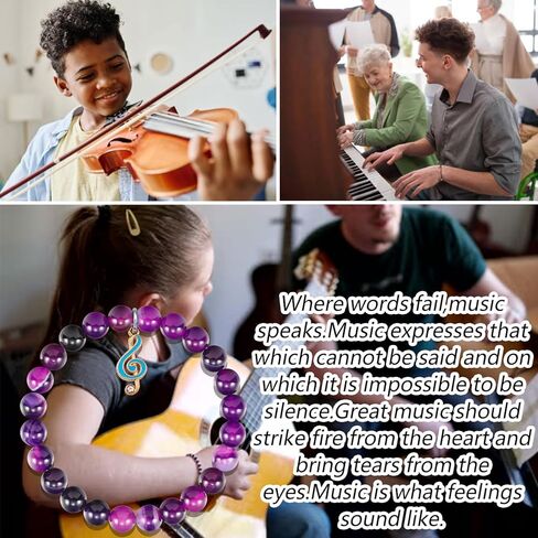 Music Bracelet Music Lovers Gifts for Music Teacher Student Musicians Jewelry Inspirational Gift in Kuwait