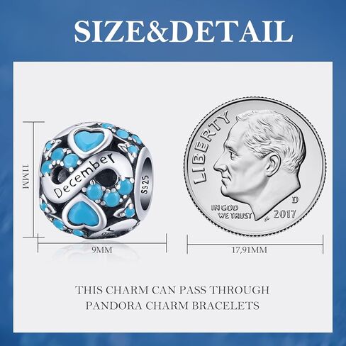 خرز PICKBEAU من الفضة الإسترليني 925 مناسب للأساور والقلائد، هدايا عيد ميلاد للنساء والفتيات. in Kuwait