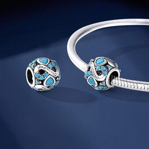 خرز PICKBEAU من الفضة الإسترليني 925 مناسب للأساور والقلائد، هدايا عيد ميلاد للنساء والفتيات. in Kuwait