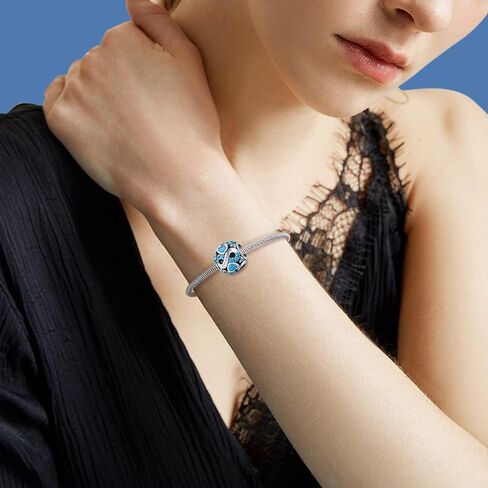 خرز PICKBEAU من الفضة الإسترليني 925 مناسب للأساور والقلائد، هدايا عيد ميلاد للنساء والفتيات. in Kuwait