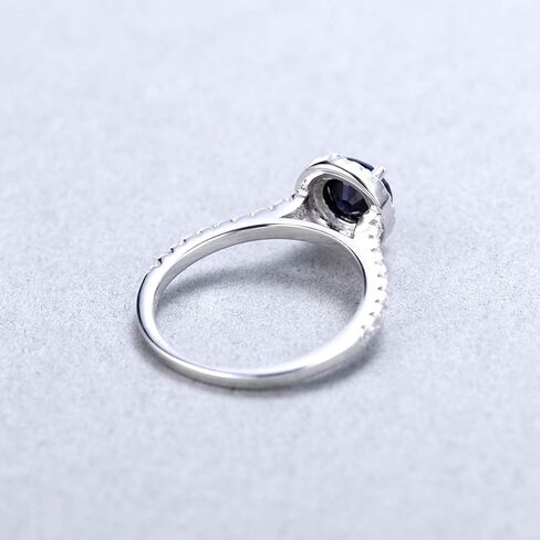 925 Sterling Silver Cubic Zirconia Promise Halo Engagement Promise Eternity Ring for Women in Kuwait