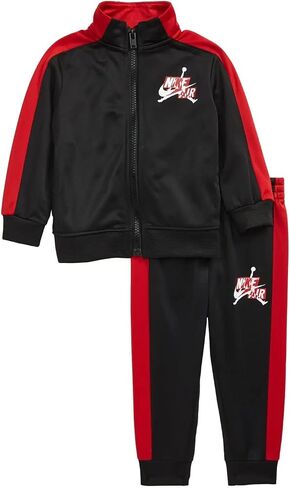 Jordan Boy's Classics Tricot Full Zip Jacket And Jogger Pants 2 Piece Set (Black (858509-023)/R, 24 Months) in Saudi Arabia