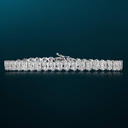 NATALIA DRAKE Accent Diamond Two Hearts Link Bracelet in Kuwait