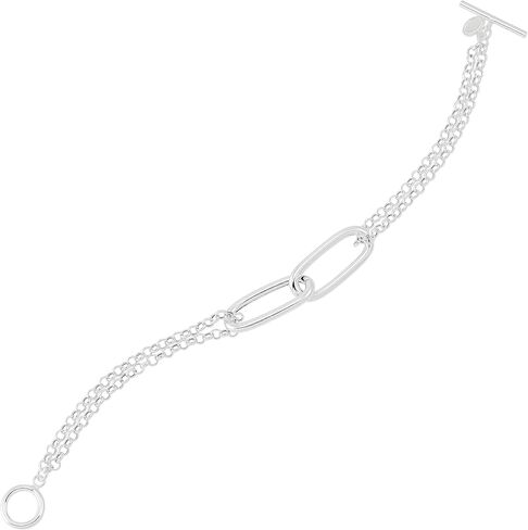 Silpada 'Connected' Sterling Silver Link Bracelet, 7.5" in Saudi Arabia