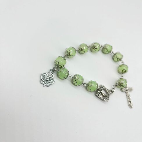 سوار كاثوليكي مسبحة مسبحة متوهجة في الظلام سوار قلادة الصليب الصلاة المثالية in Kuwait