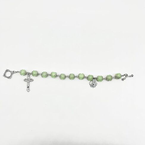 سوار كاثوليكي مسبحة مسبحة متوهجة في الظلام سوار قلادة الصليب الصلاة المثالية in Kuwait