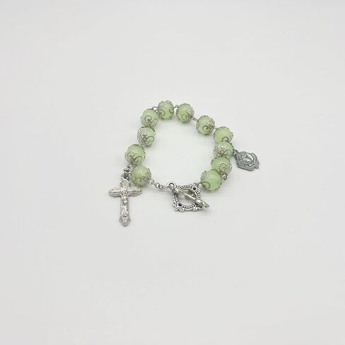 سوار كاثوليكي مسبحة مسبحة متوهجة في الظلام سوار قلادة الصليب الصلاة المثالية in Kuwait