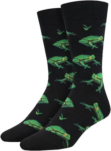 Socksmith Men's Crew Socks Night Frogs in Saudi Arabia