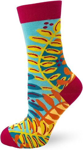 Fabdaz "Grow Your Own Way" Novelty Crew Socks for Women, Multicolor, One size in Saudi Arabia