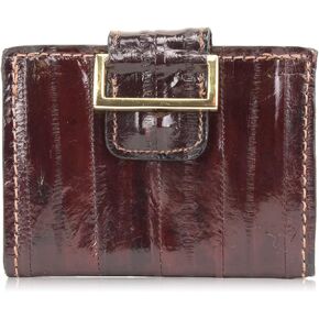 Women's Eel Skin Leather Wallet (Brown)